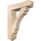 Ekena Millwork Olympic Arts and Crafts Smooth Bracket w/ Offset Brace, Douglas Fir, 7 1/2"W x 30"D x 36"H BKT0806X30X36OLY03SDF - alternate 1